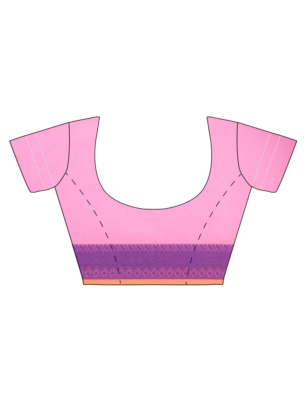 Faishana Presents Women's Pink Art Silk Saree With Blouse Piece