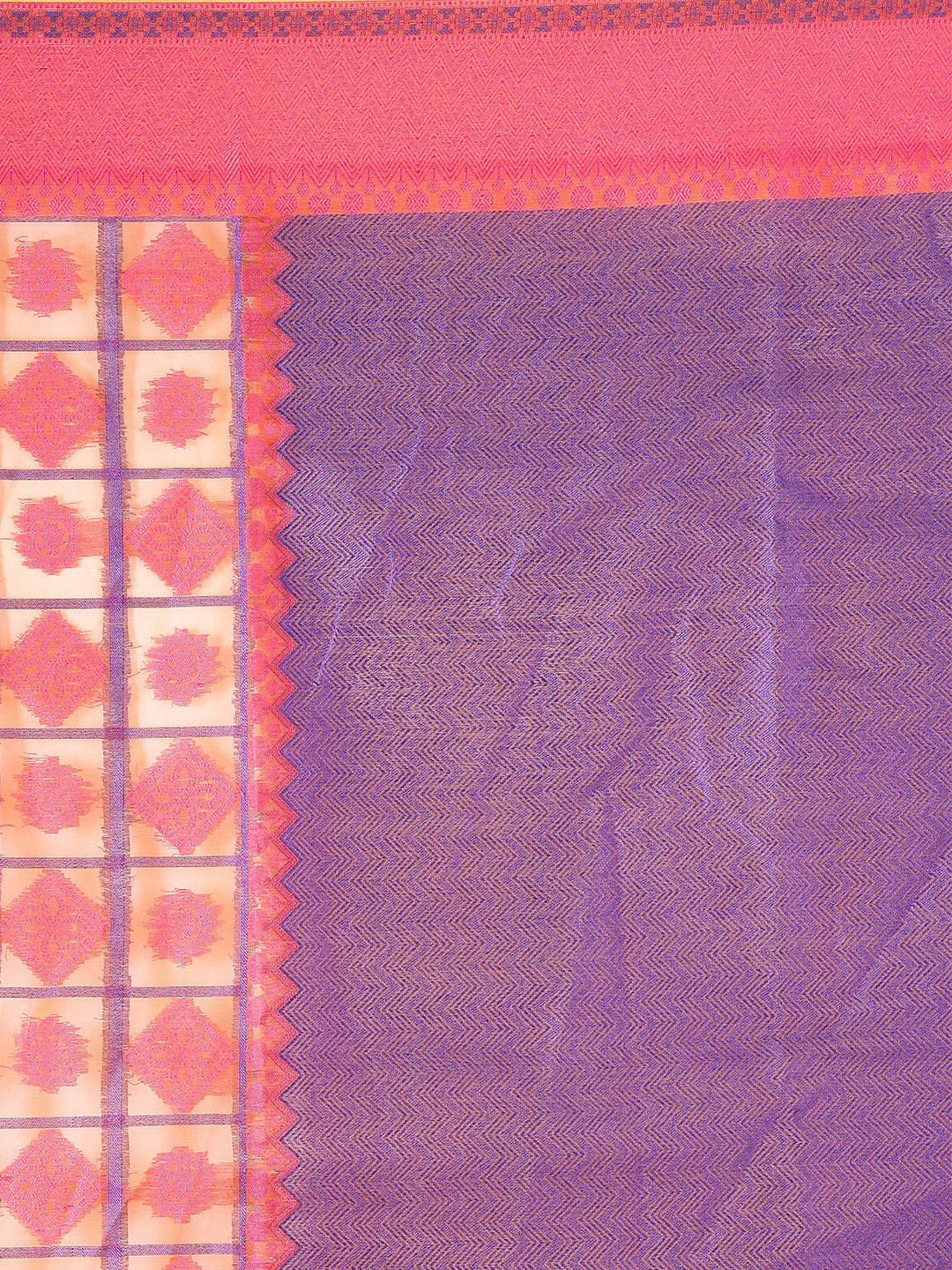 Faishana Presents Women's Orange Art Silk Saree With Blouse Piece