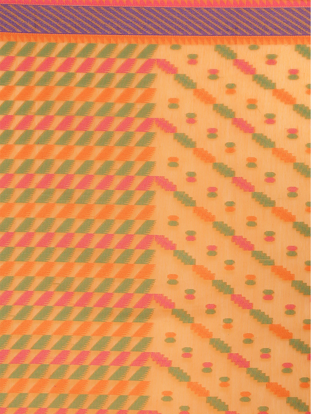 Faishana Presents Women's Orange Art Silk Saree With Blouse Piece
