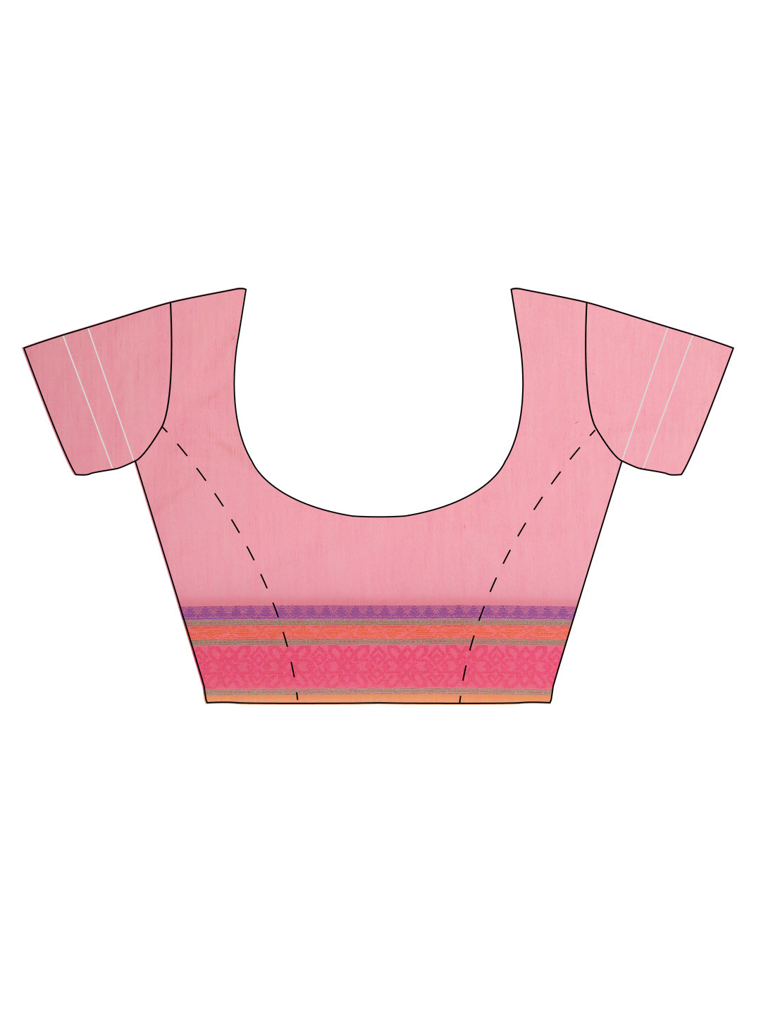 Faishana Presents Women's Pink Art Silk Saree With Blouse Piece