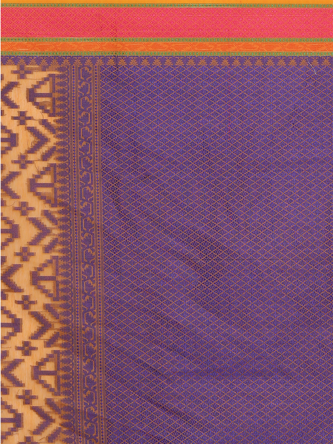 Faishana Presents Women's Orange Art Silk Saree With Blouse Piece
