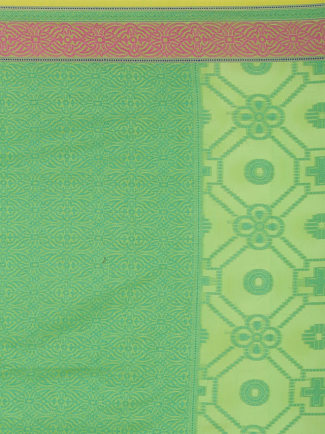 Faishana Presents Women's Green Art Silk Saree With Blouse Piece