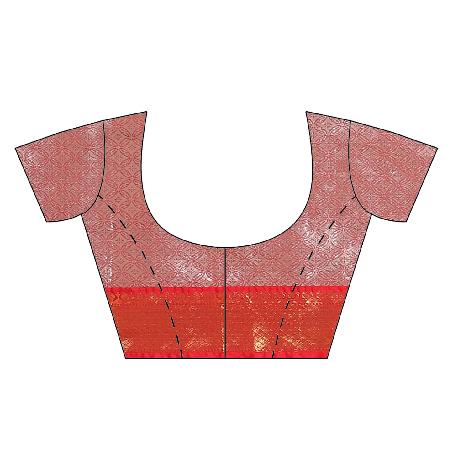 Faishana Presents Navy Blue Zari Patola Contrast Zari Brocade Maroon Pattu Border Banarasi Saree