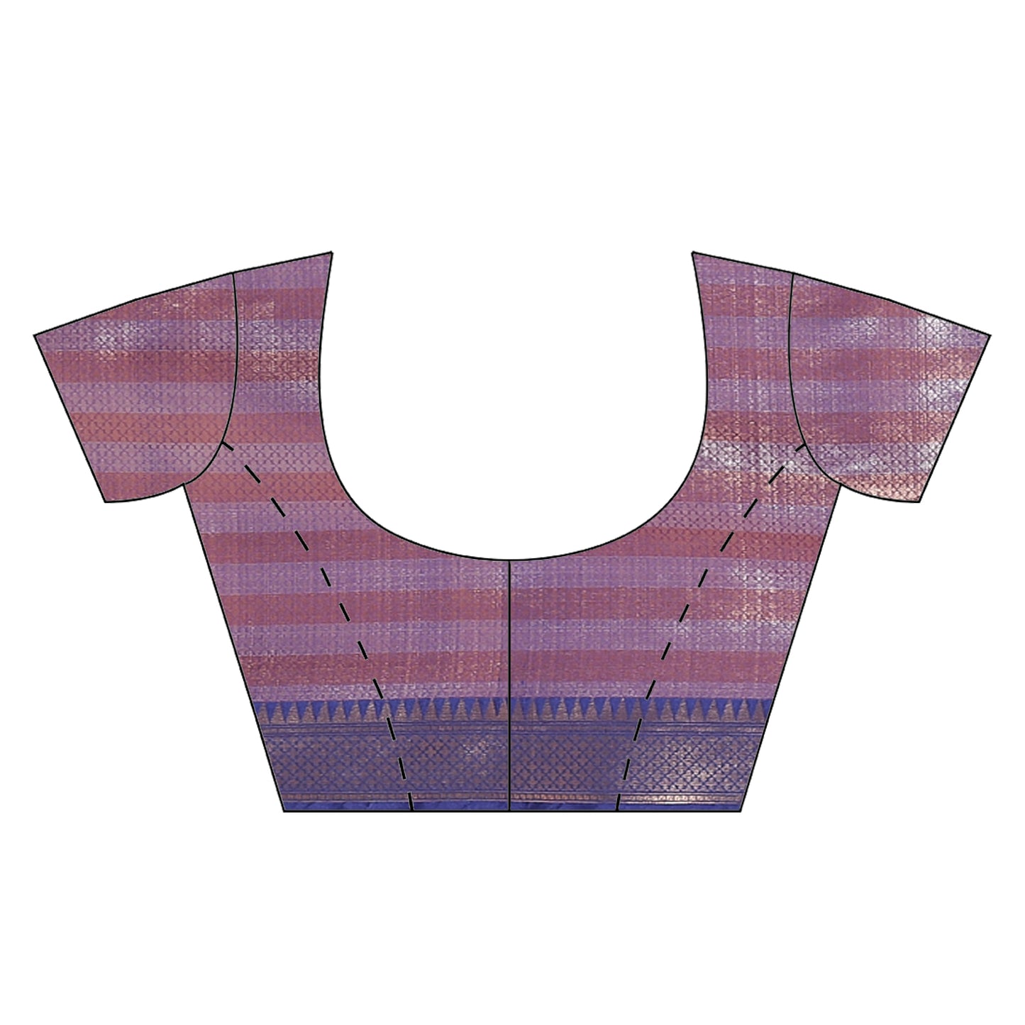 Faishana Presents Presents Pink Silver Gold Zari Chunri Booti Contrast Blue Pattu Border Banarasi Saree.