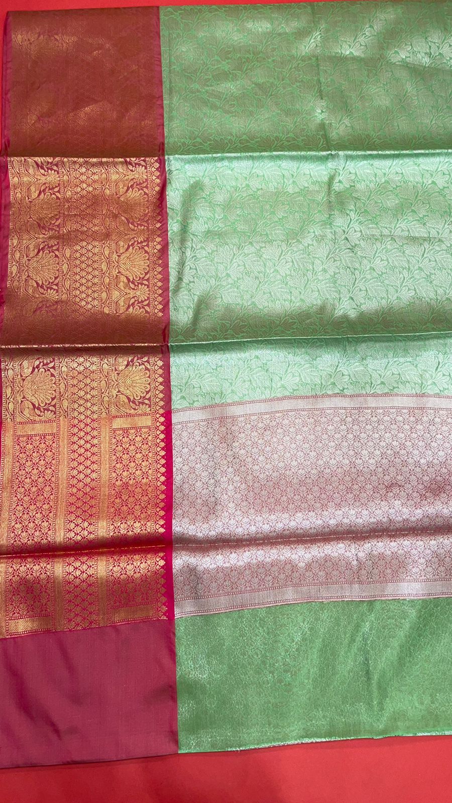 Green Kanchi Silk Banarasi Sarees For Women GEBW9