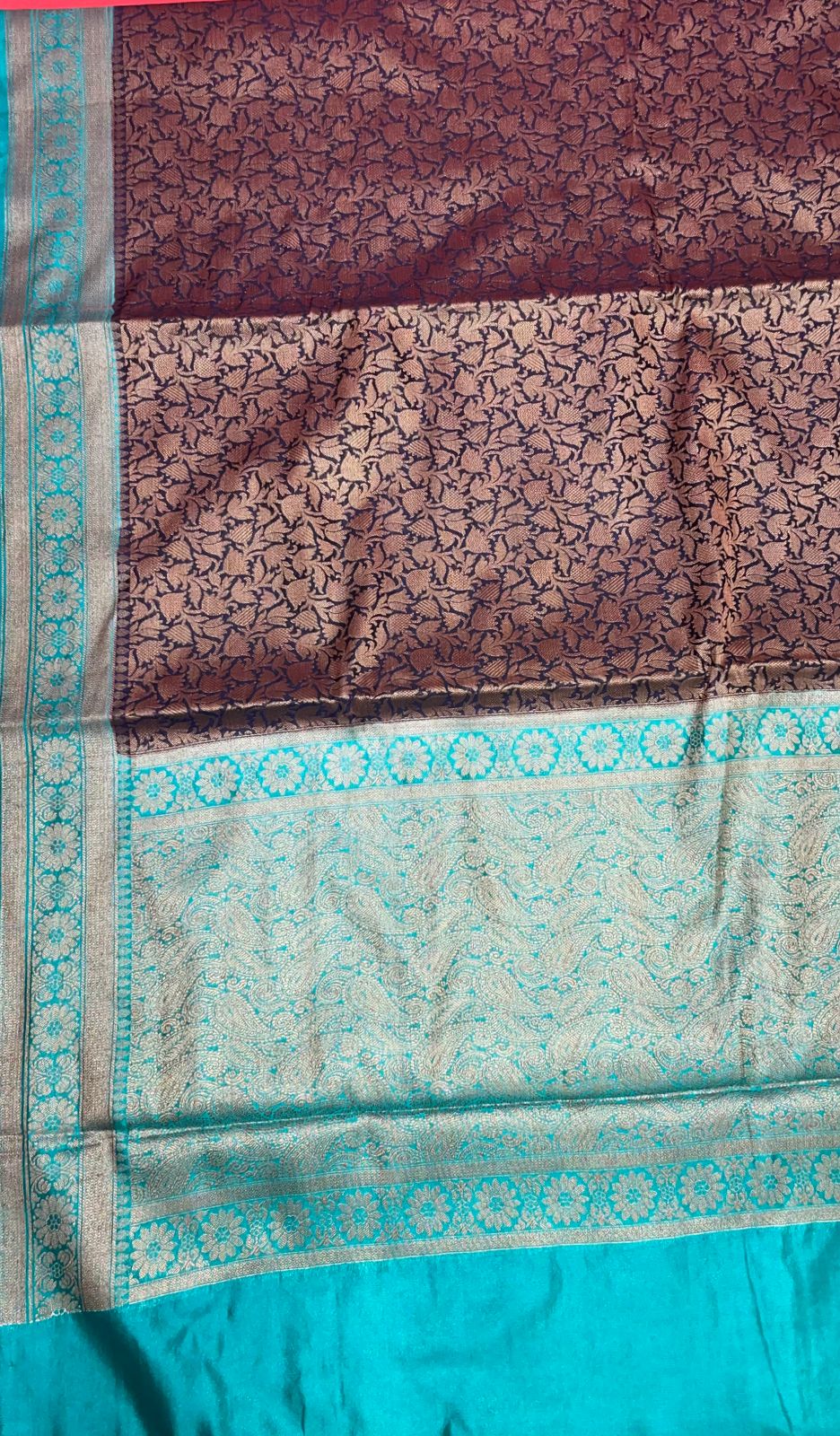 Black Cotton Blend Banarasi Sarees For Women GECT23