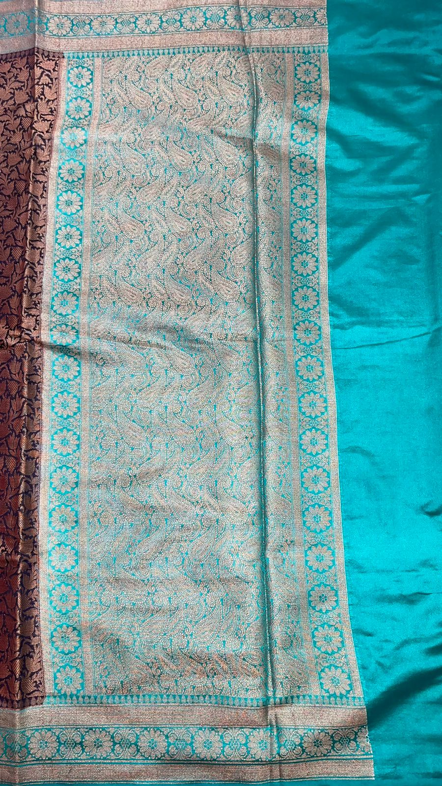 Black Cotton Blend Banarasi Sarees For Women GECT23