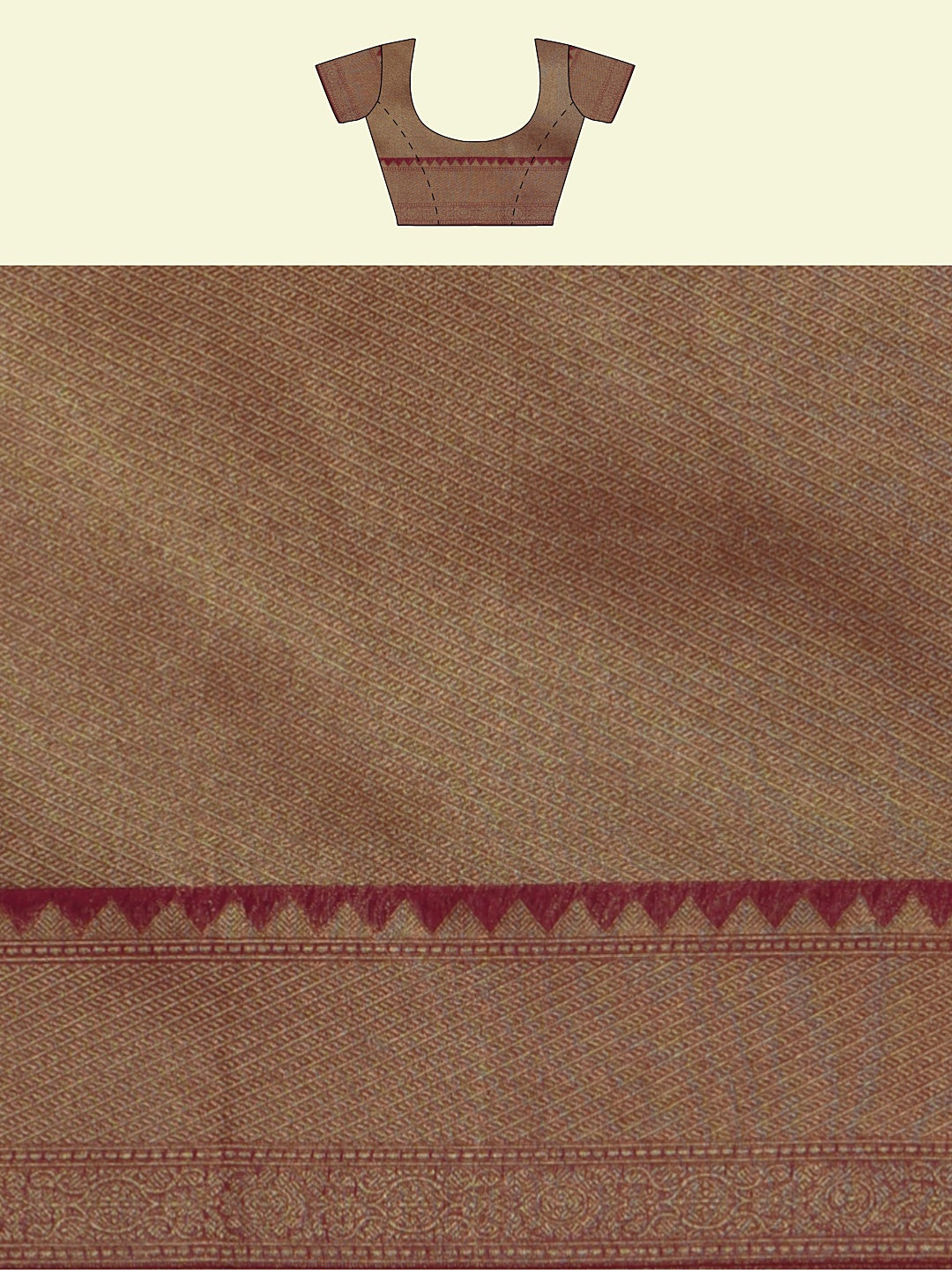 Faishana Presents Presents Off White Cotton Floral Jaal Pattern Banarasi Pink Border Saree