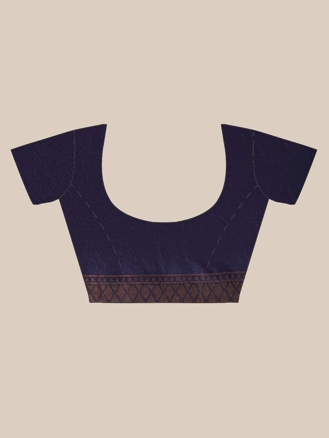 Faishana Presents Handwoven Red Dupion Silk Jaal Skirt Border With Navy Blue Blouse Banarasi Saree