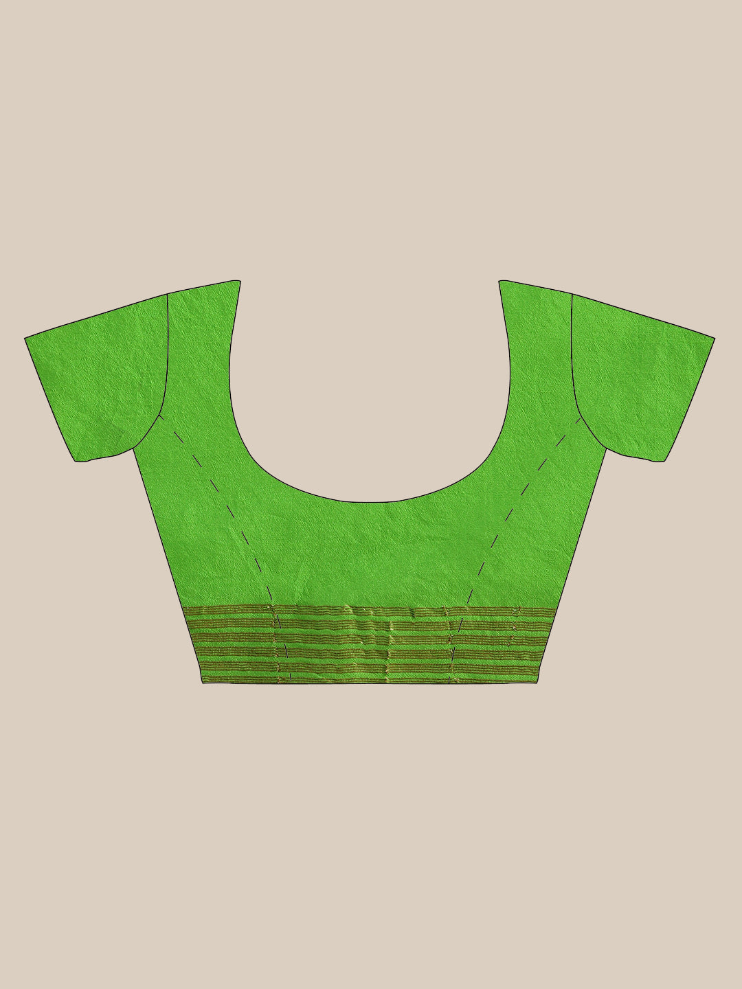 Faishana Presents Handwoven Blue Dupion Silk Jaal Skirt Border With Green Blouse Banarasi Saree