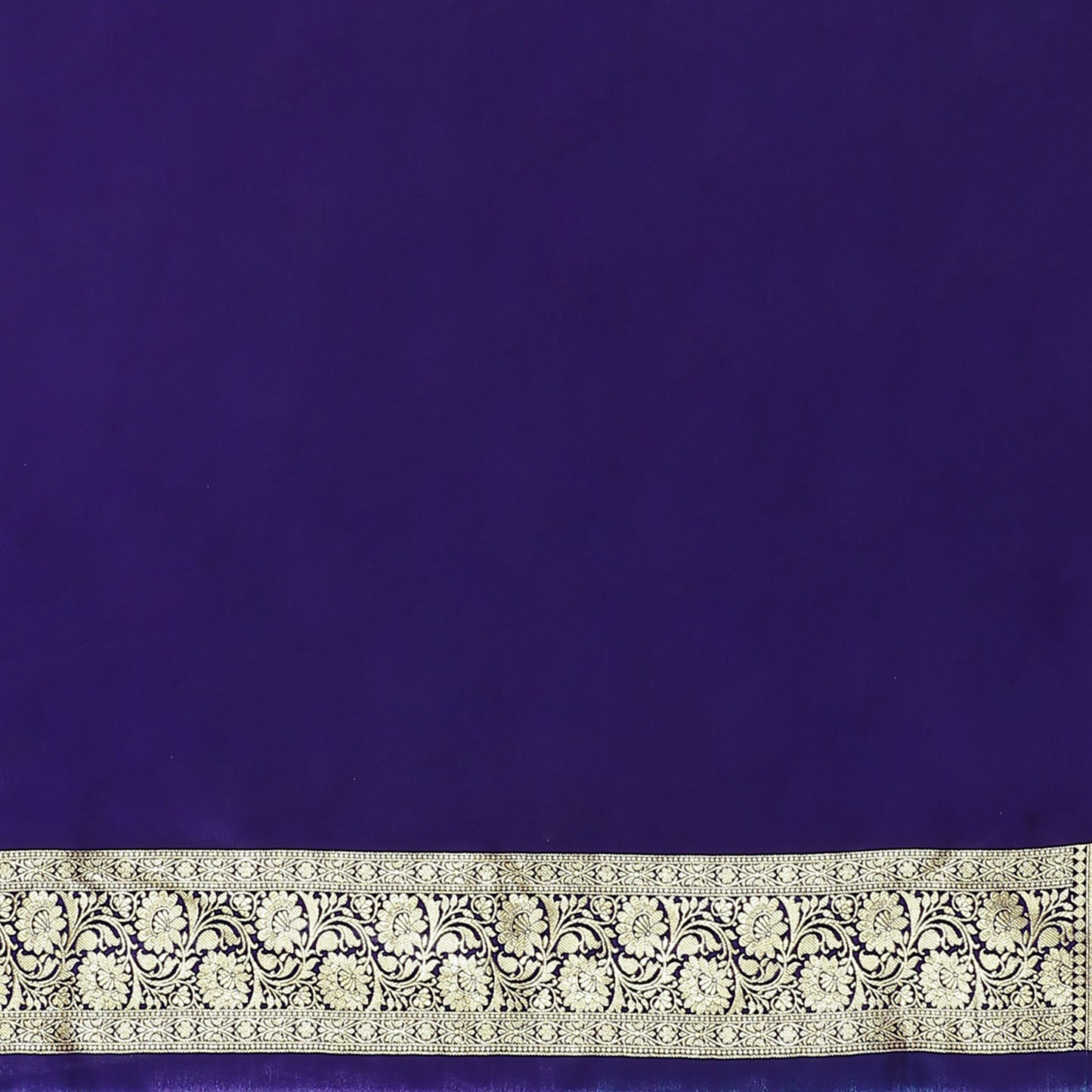 Faishana Presents Pink Jaal Mughal Motif Satin Silk Banarasi Saree Kadiyal Skirt Blue Borde