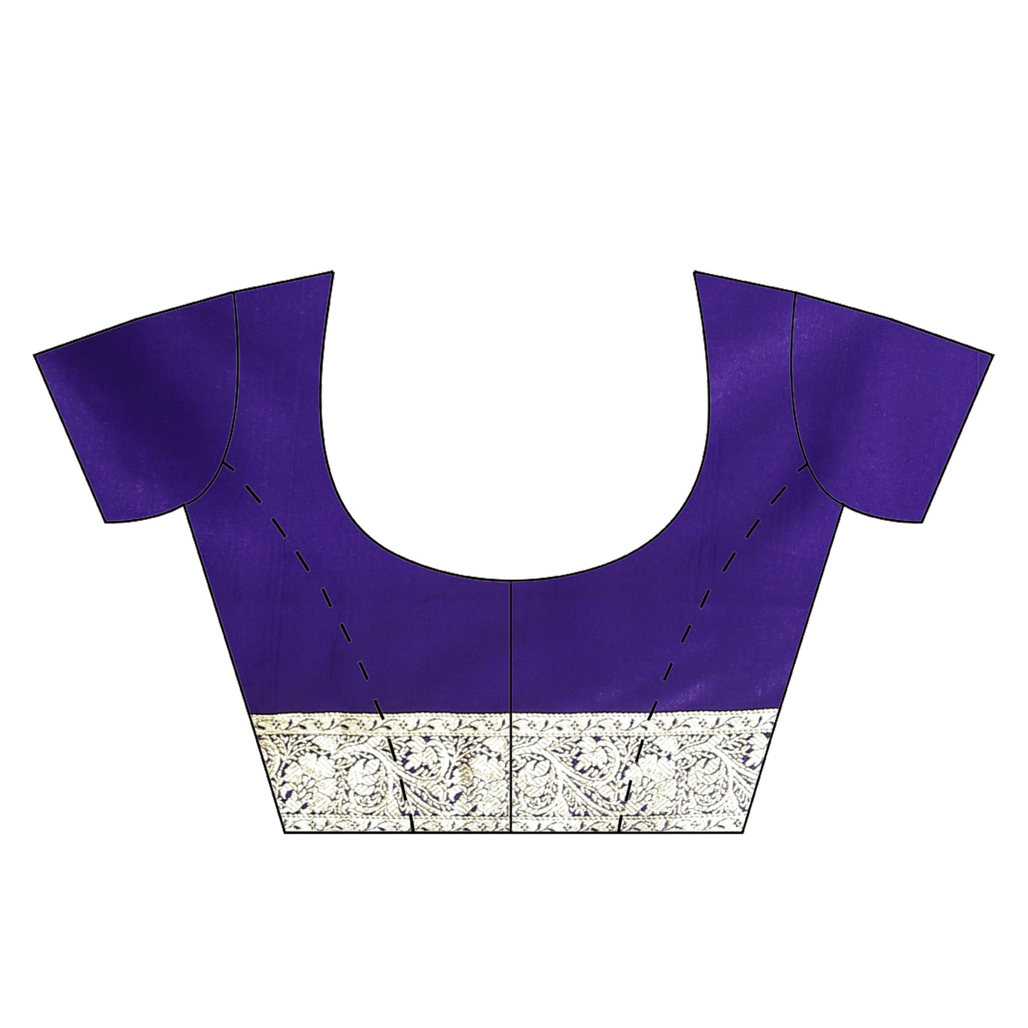 Faishana Presents Red Satin Silk Mughal Motif Zari Booti Banarasi Saree with Kadiyal Blue Border