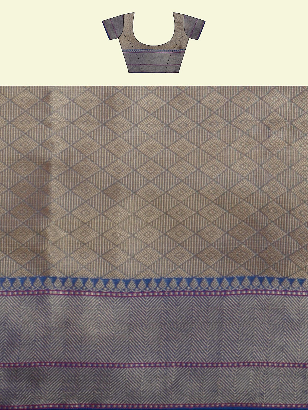Green Cotton Blend Banarasi Sarees For Women GEHKR 75
