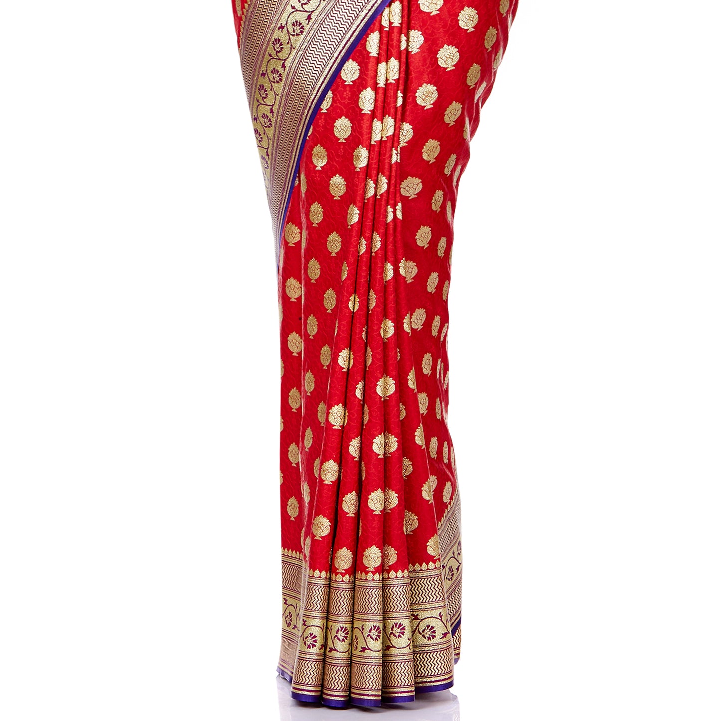 Faishana Presents Red Satin Silk Saree With Blouse Piece(JA28 RED Free Size)