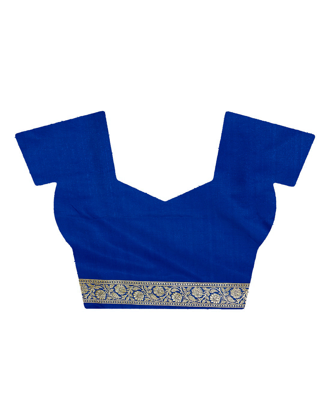 Faishana Presents Blue Satin Silk Saree With Blouse Piece(JA36 Blue Free Size)