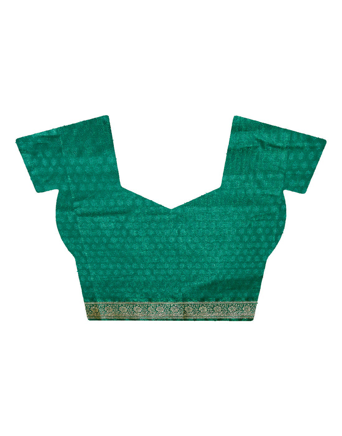 Faishana Presents Purple Satin Silk Floral Booti Saree with Contrast Green Floral Pallu and Green Blouse Piece