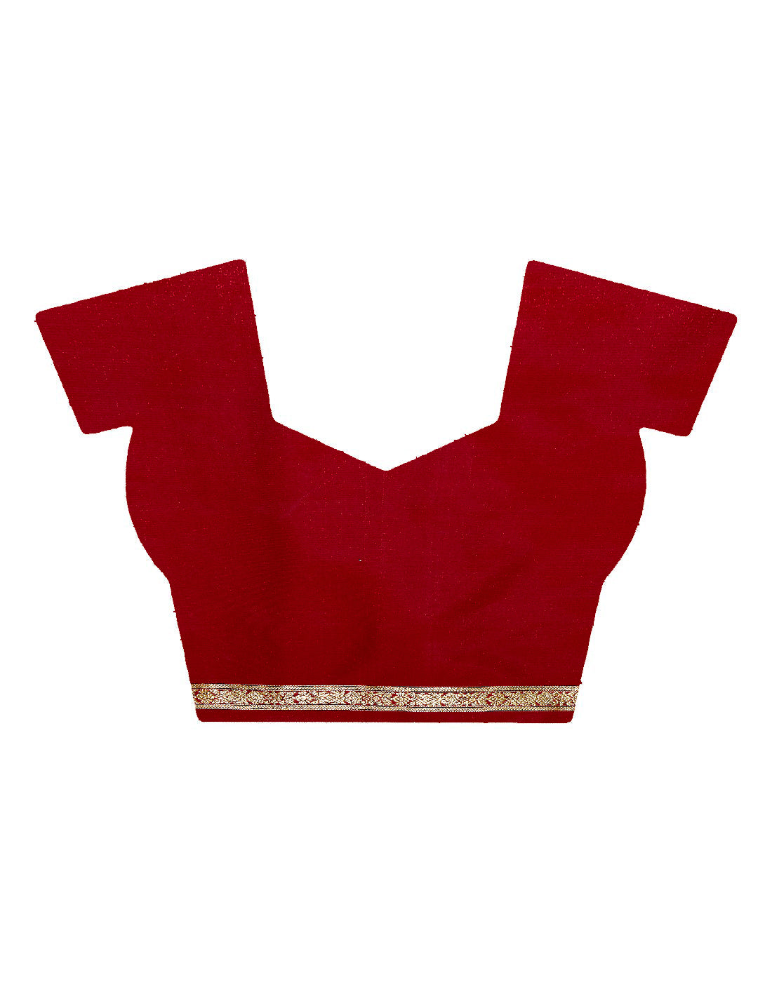 Faishana Presents Green Satin Silk Zari Boota Banarasi Saree with Contrast Maroon Pallu and Maroon Blouse Piece