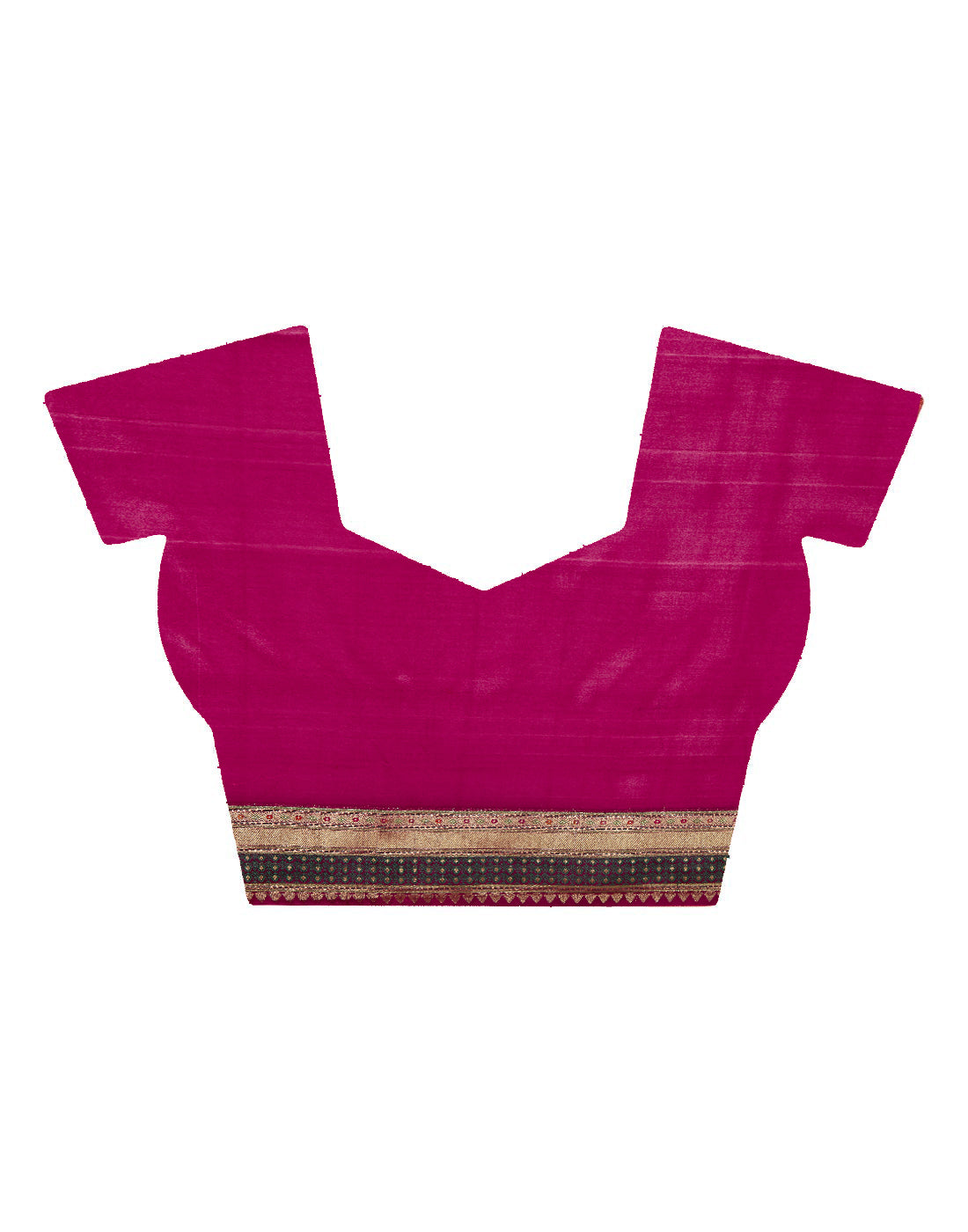 Faishana Presents Magenta Satin Silk Floral Minakari Zari Jaal Banarasi Saree with Paithani Pallu and Magenta Blouse Piece