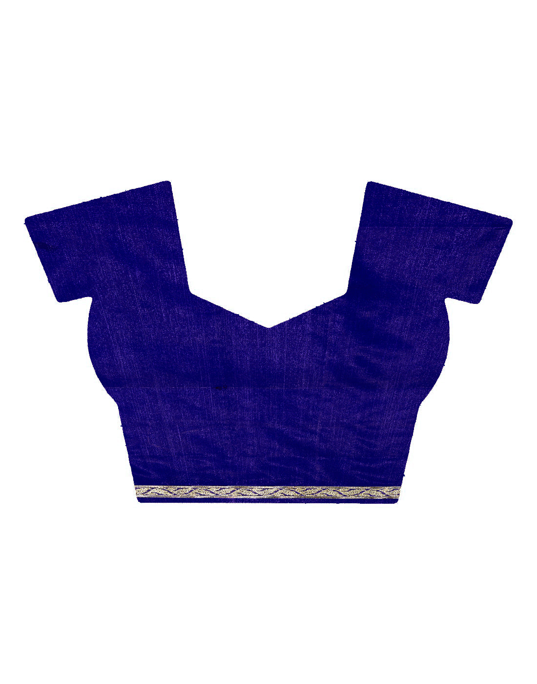 Faishana Presents Red Satin Silk Gold Zari Booti Skirt Floral Leaf Banarasi Saree with Contrast Blue Blouse Piece