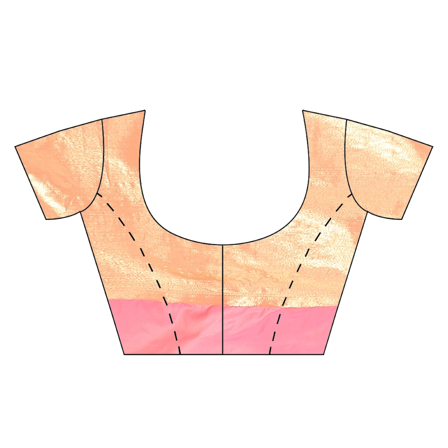 Faishana Presents Antique Peach Kanchi Silk Jamdani Tissue Paithani Banarasi Saree With Peach Blouse Piece