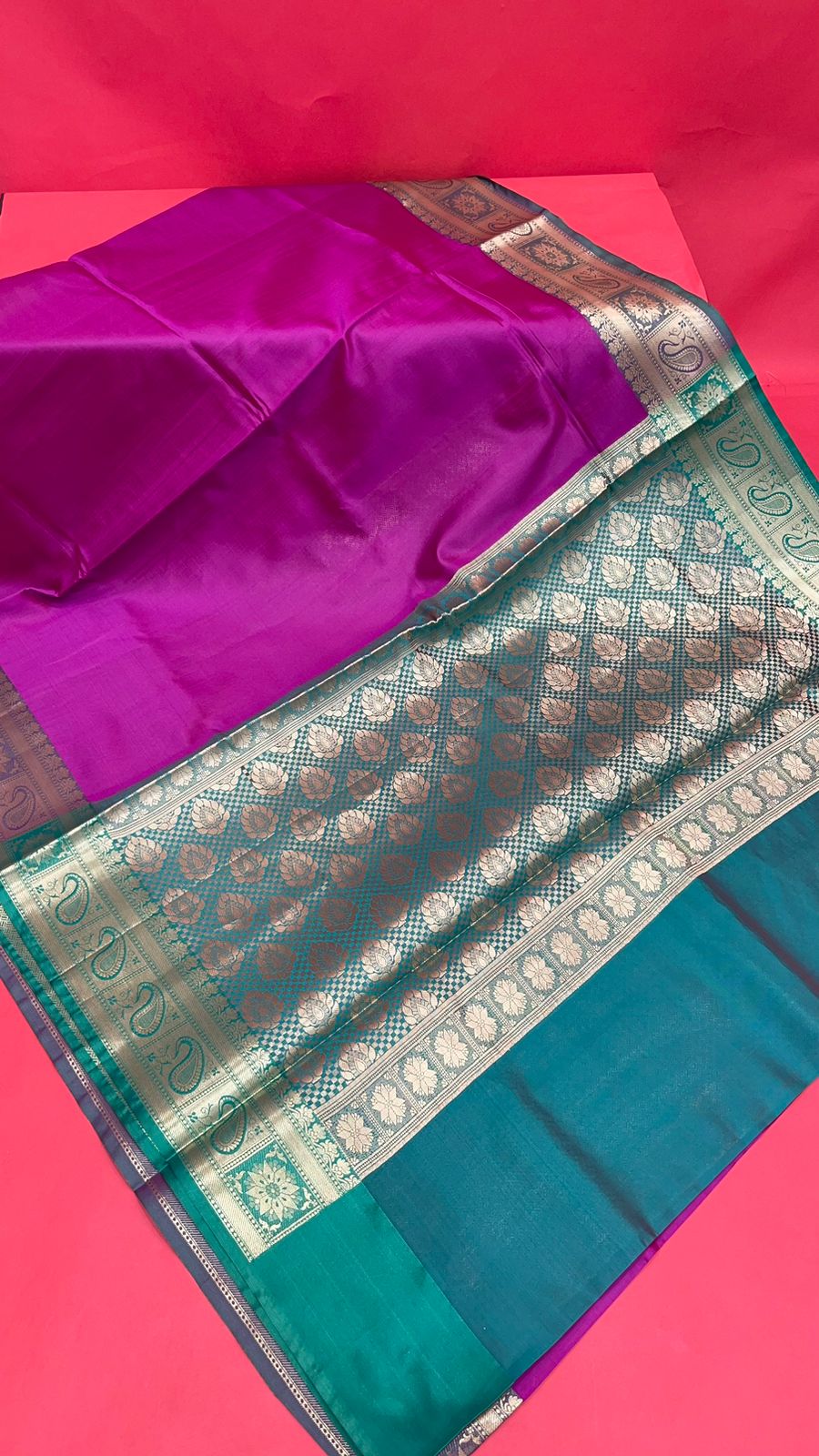 Pink Valkalam Katan Silk Banarasi Sarees For Women GEKH22