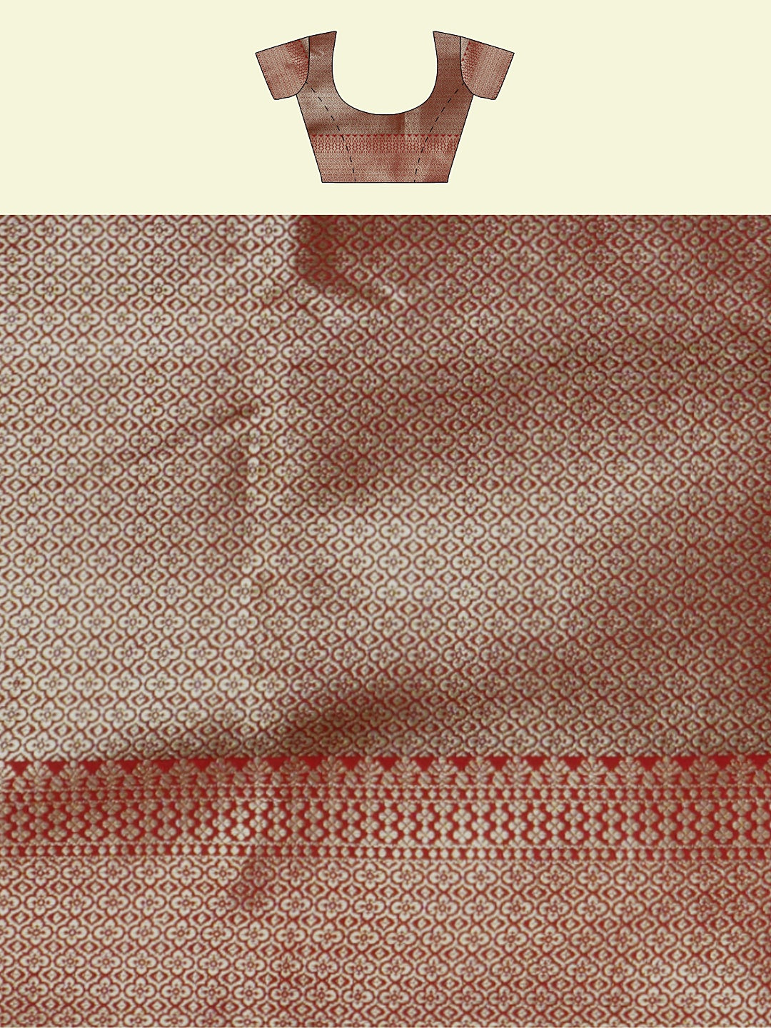 Faishana Presents Presents Cerulean Blue Katan Silk Anchal Banarasi Saree With Red Blouse