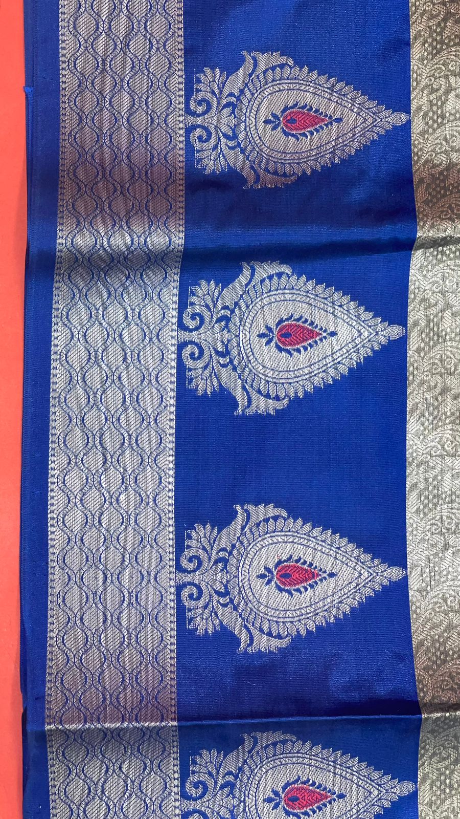 Grey Kanjeevaram Banarasi Sarees For Women GEMA15