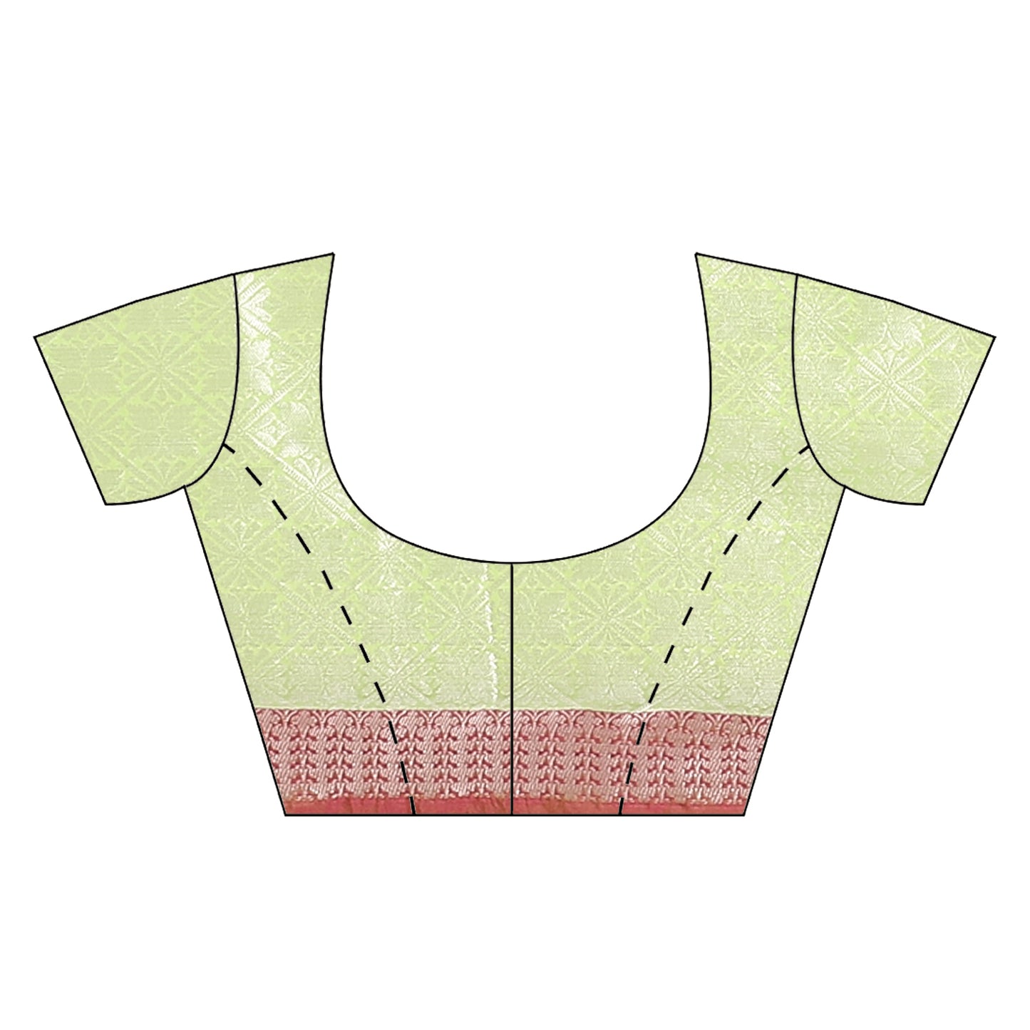 Faishana Presents Beige Silver Zari Kanchi Silk Tanchoi Brocade Contrast Pink Skirt Meena Border Banarasi Saree