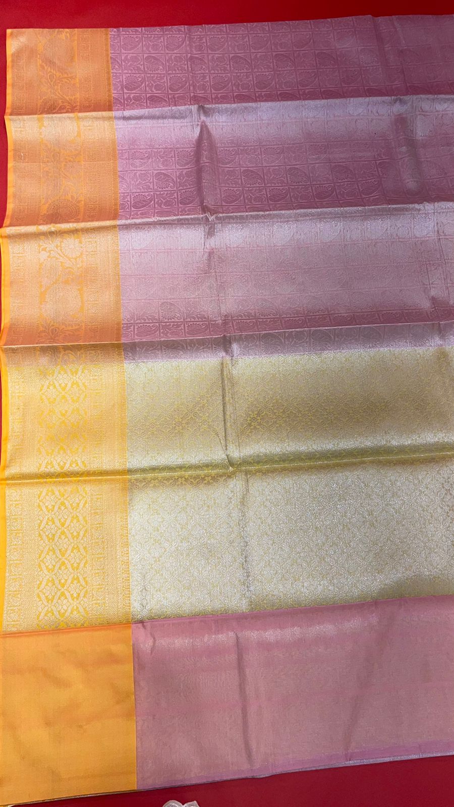Pink Kanjeevaram Banarasi Sarees For Women GEMA32