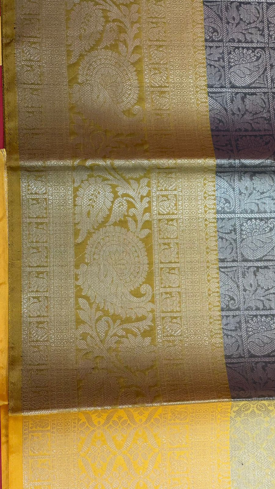 Grey Kanjeevaram Banarasi Sarees For Women GEMA33