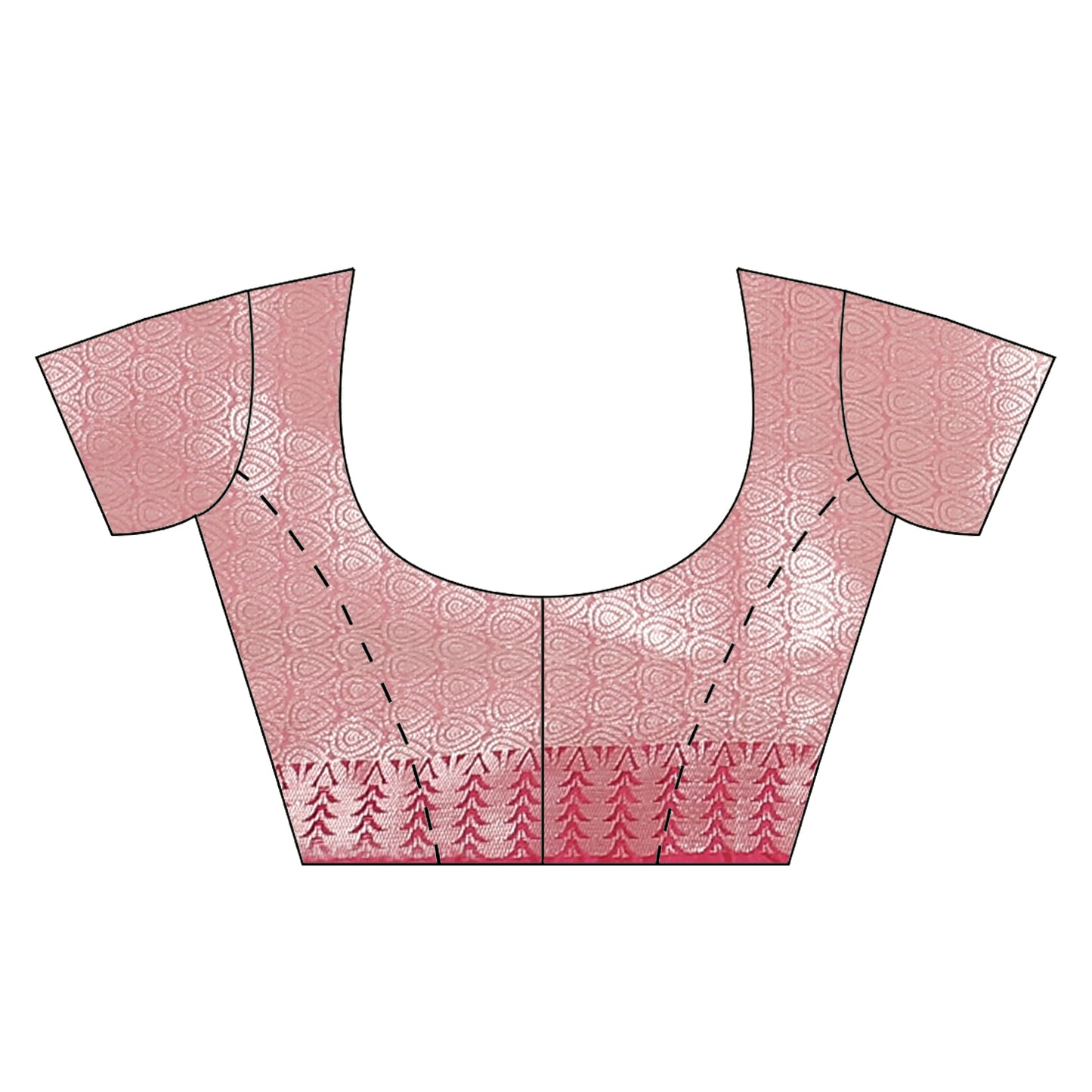 Faishana Presents Grey Silver Zari Kanchi Silk Tanchoi Brocade Contrast Pink Skirt Meena Border Banarasi Saree