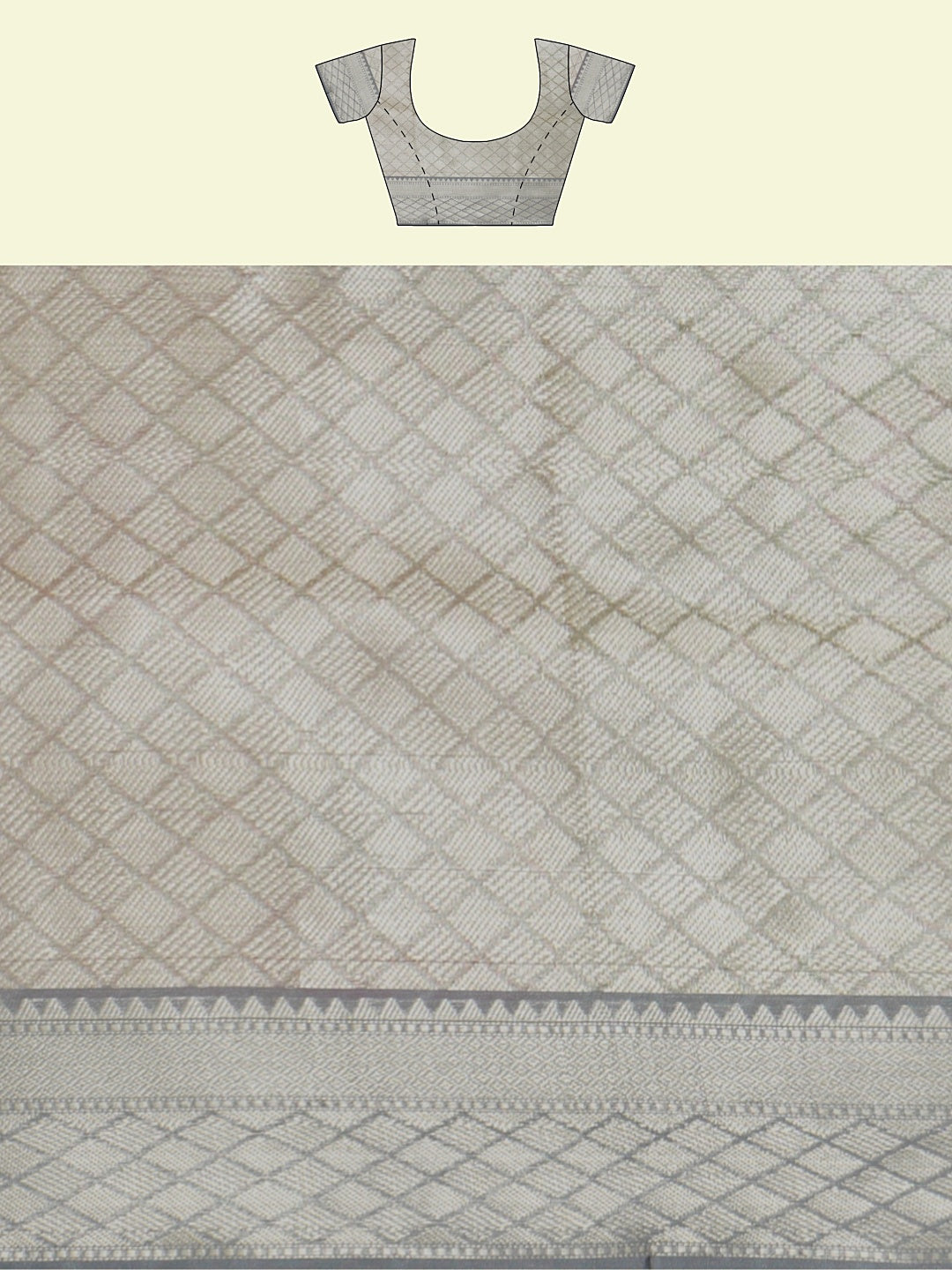 Faishana Presents Handwoven Peach Mulberry Silk Floral Booti With White Blouse Banarasi Saree