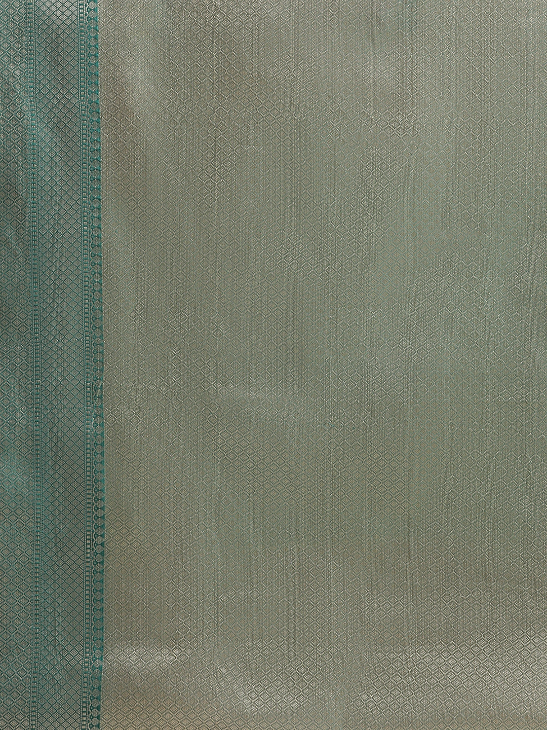 Faishana Presents Handwoven Peach Mulberry Silk Tilfi Boota Zari Border With Green Blouse Banarasi Saree