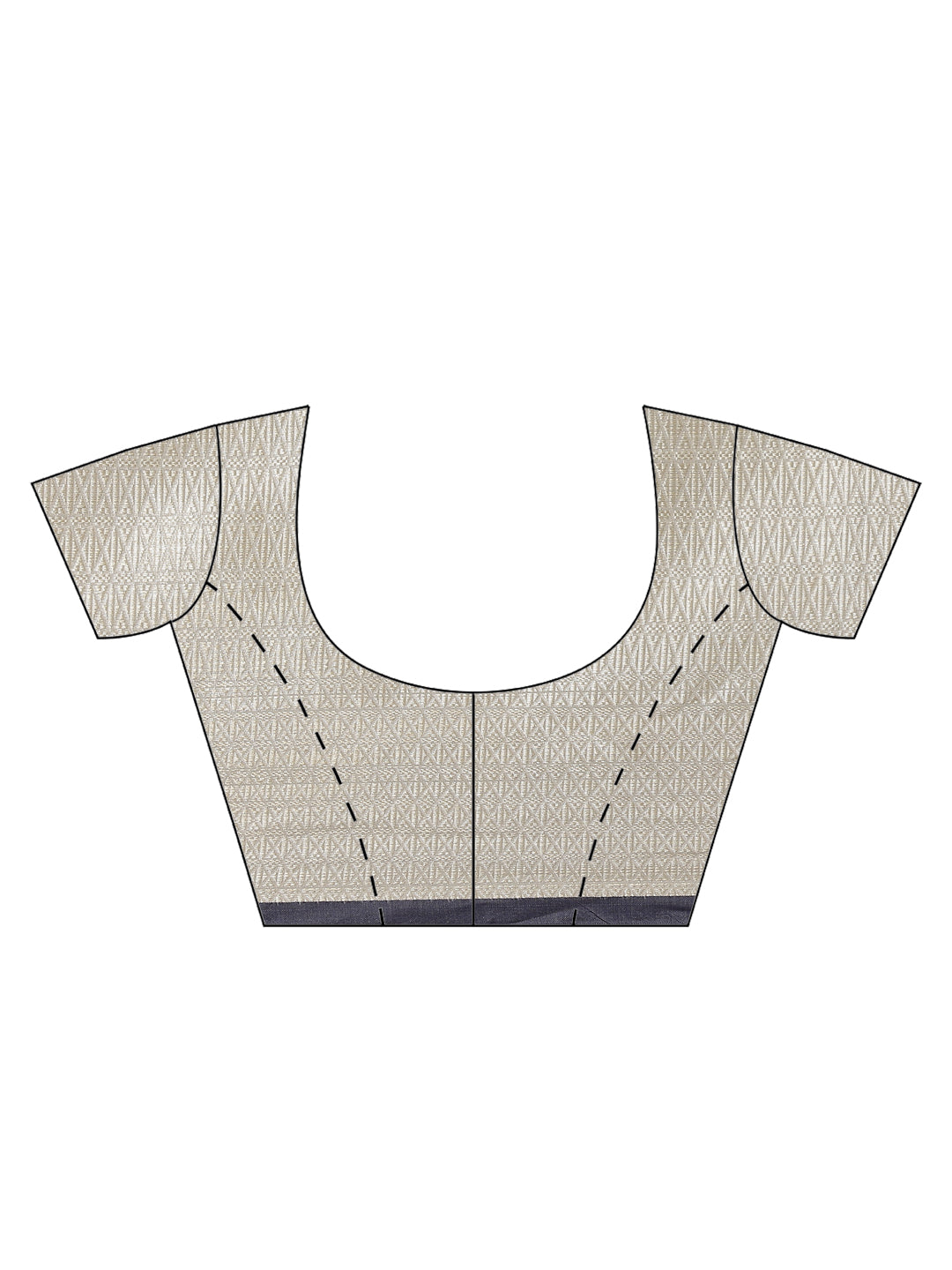 Faishana Presents Handwoven Grey Masrise Cotton Tilfi Jaal Zari Border With Grey Blouse Banarasi Saree