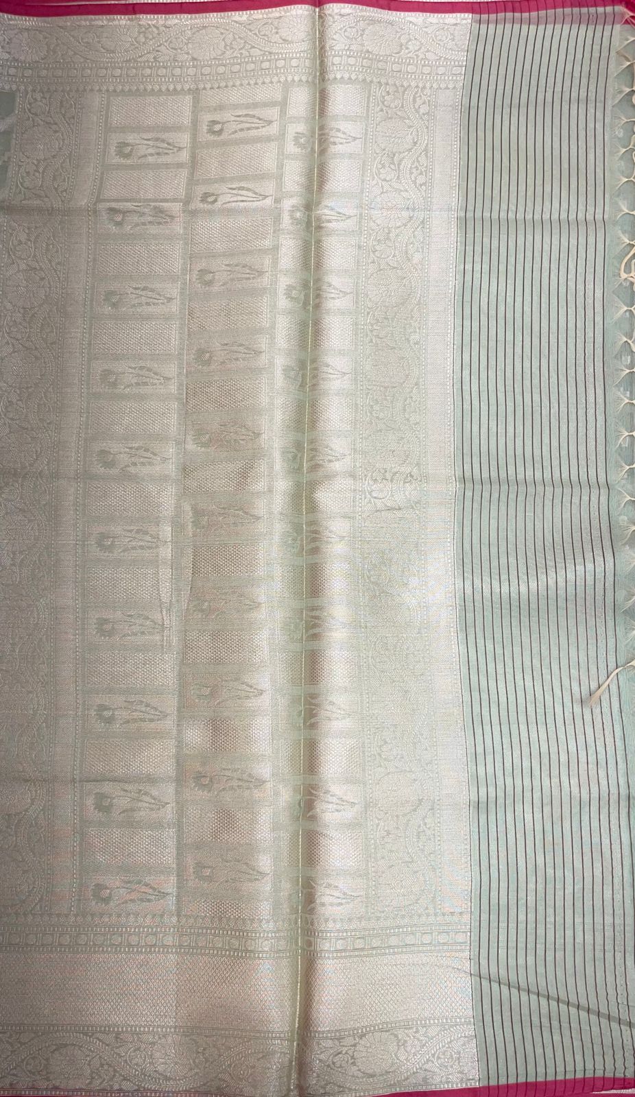 Green Mercerise Cotton Banarasi Sarees For Women GEMSWRCTN_152