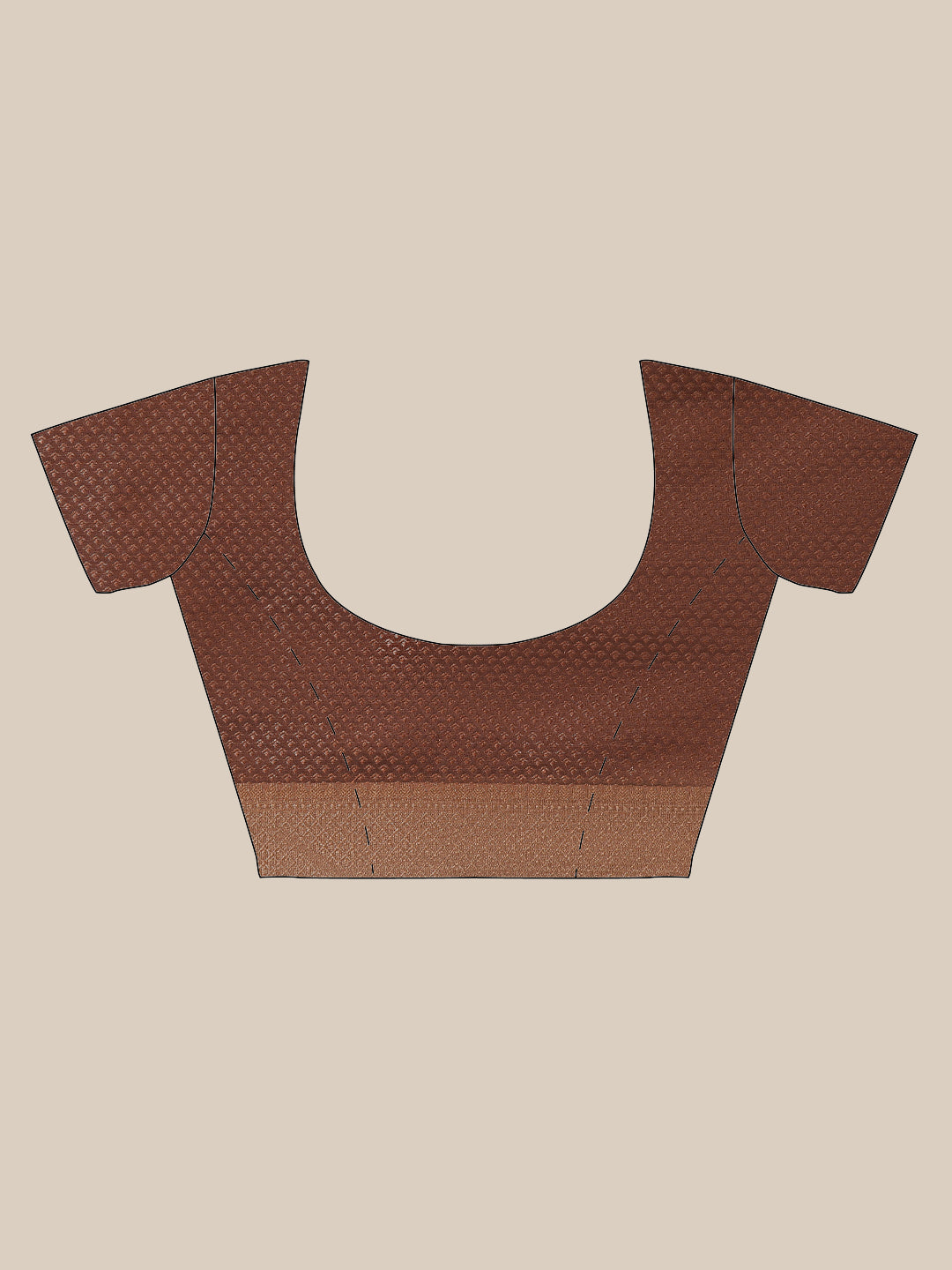 Faishana Presents Handwoven Red Masrise Cotton Jaal Alfi Skirt Border With Brown Blouse Banarasi Saree 
