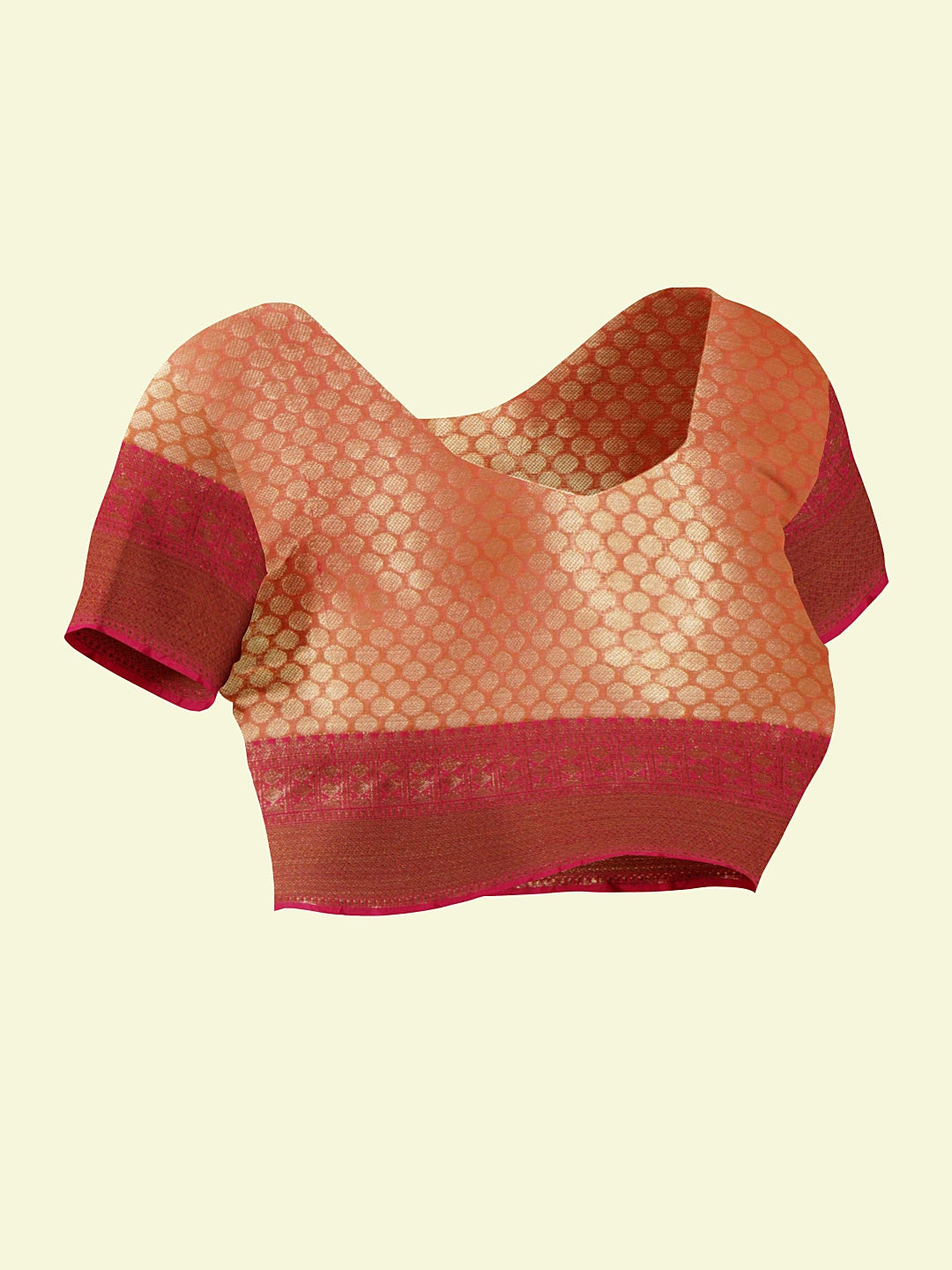 Pink Matka Silk Banarasi Sarees For Women GEMTKSLK_141