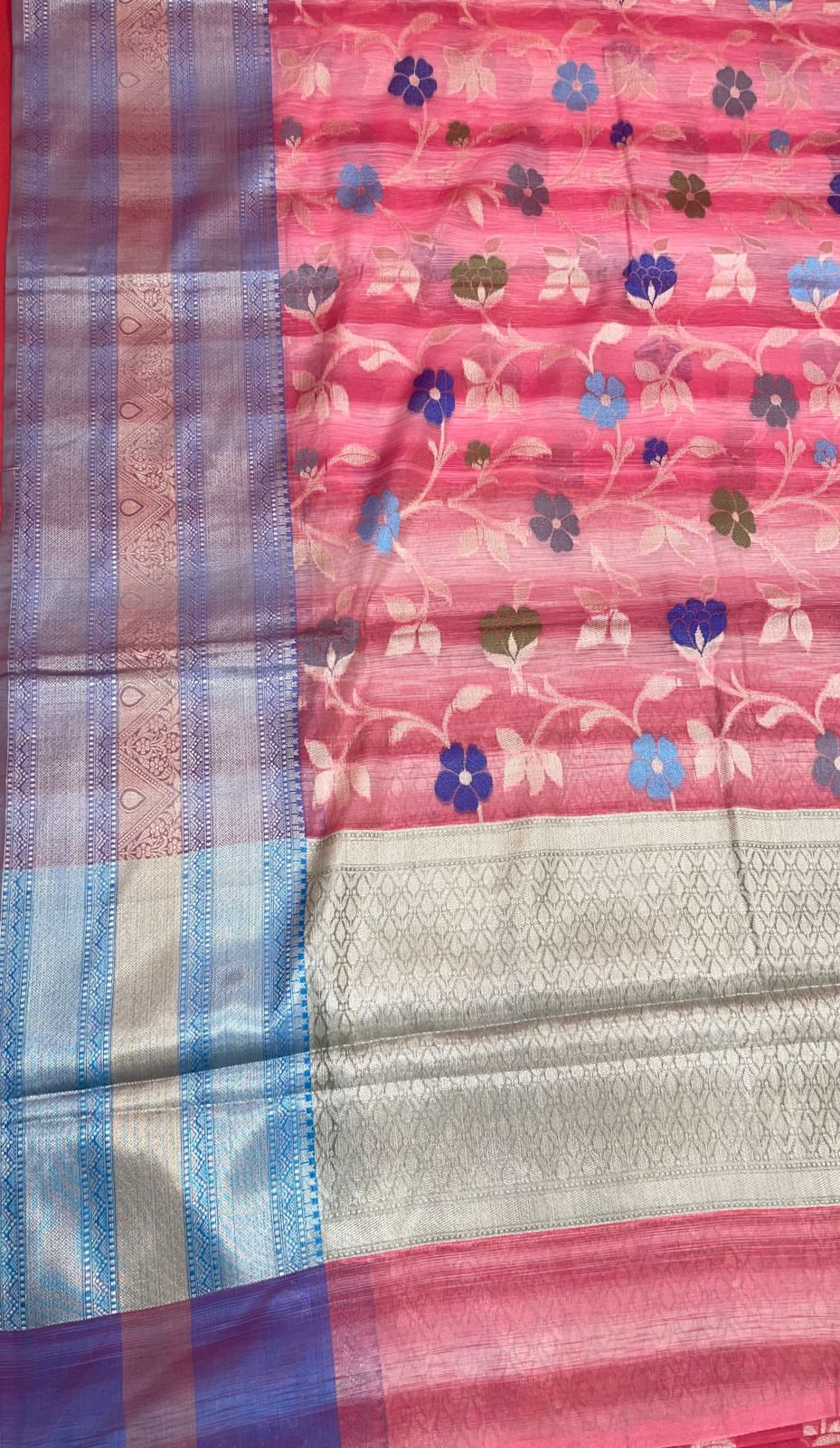 Pink Matka Silk Banarasi Sarees For Women GEMTKSLK_195 P