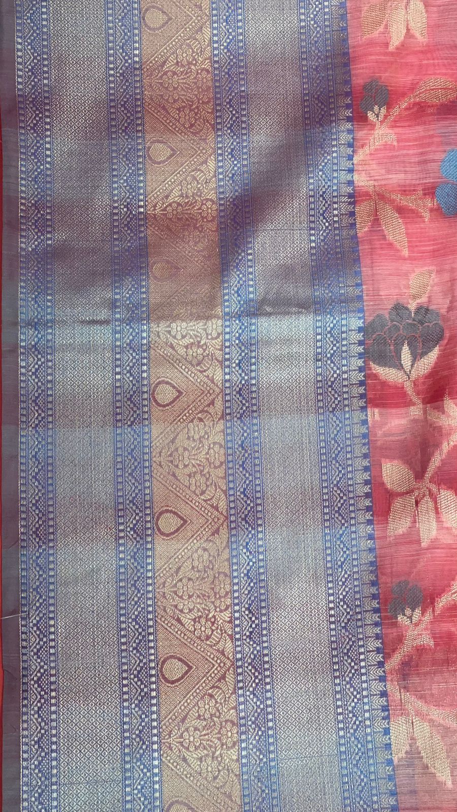 Pink Matka Silk Banarasi Sarees For Women GEMTKSLK_195 P