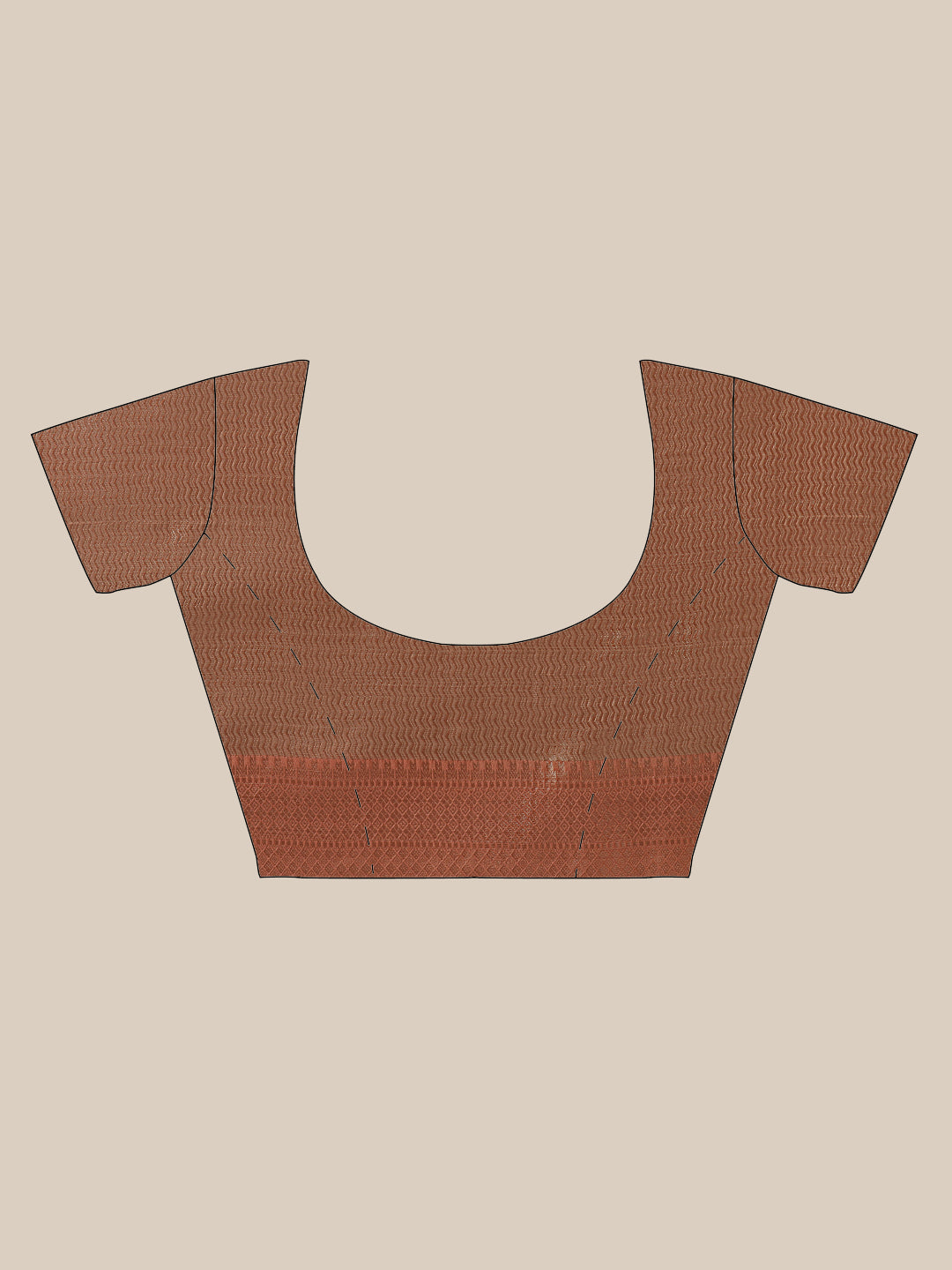 Faishana Presents Handwoven Seagreen Matka Silk Tilfi Jaal Zari Border With Brown Blouse Banarasi Saree