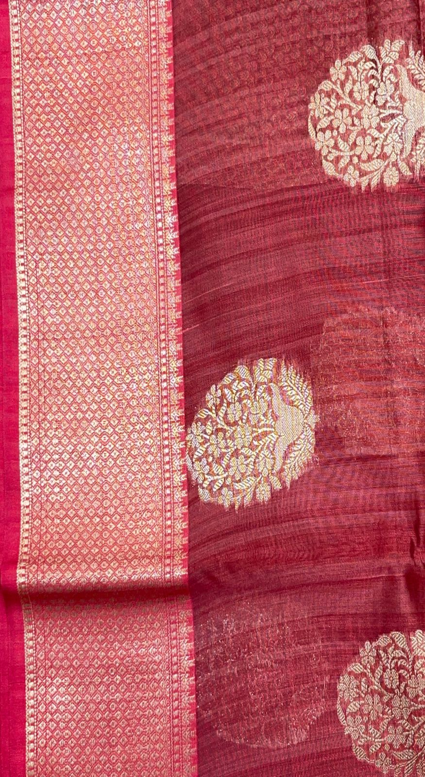 Pink Matka Silk Banarasi Sarees For Women GEMTKSLK_11