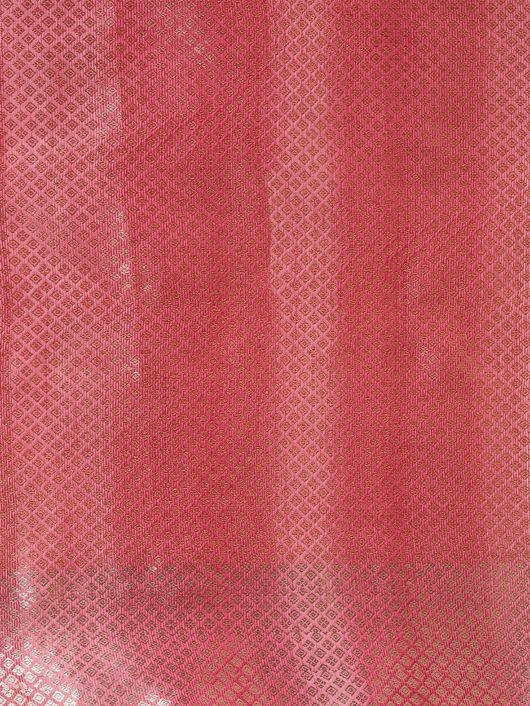 Faishana Presents Handwoven Pink Matka Silk Boota Skirt Border With Pink Blouse Banarasi Saree