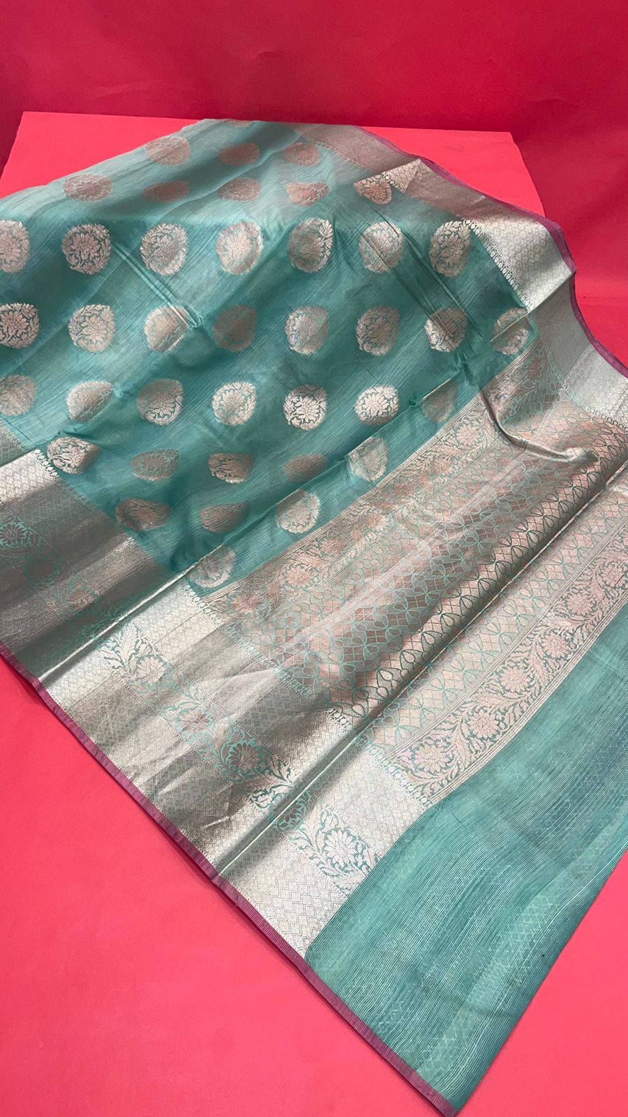 Green Matka Silk Banarasi Sarees For Women GEMTKSLK_204