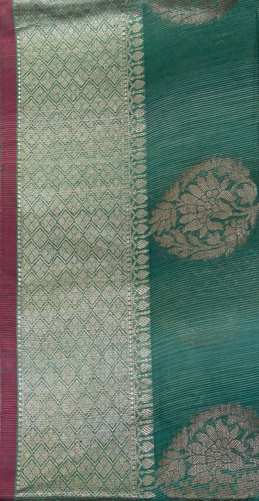 Green Matka Silk Banarasi Sarees For Women GEMTKSLK_204