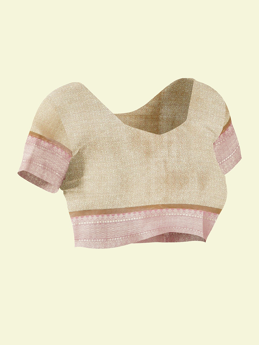 Faishana Presents Handwoven Light Green Matka Silk Boota Skirt Border With Light Purple Blouse Banarasi Saree