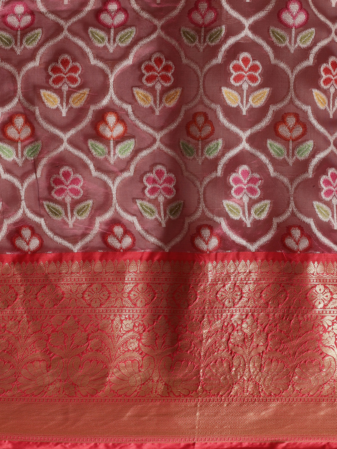 Magenta Art Silk Banarasi Sarees For Women GEASF_21