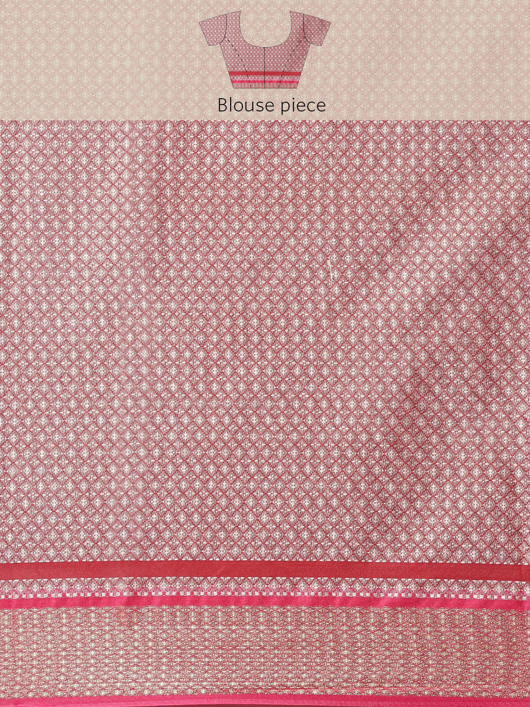 Faishana Presents Maroon & Pink Ikkat Patola Art Silk Kanchi Pattu Border With Pink Blouse Banarasi Saree