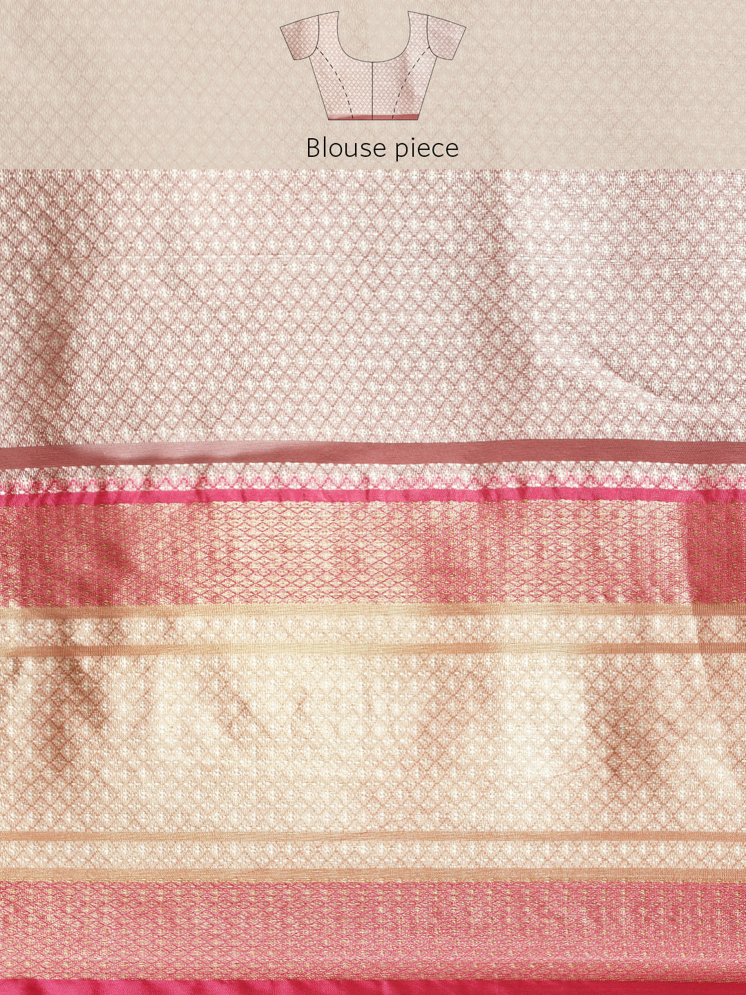 Faishana Presents Black & Magenta Ikkat Patola Art Silk Kanchi Pattu Border With Magenta Blouse Banarasi Saree