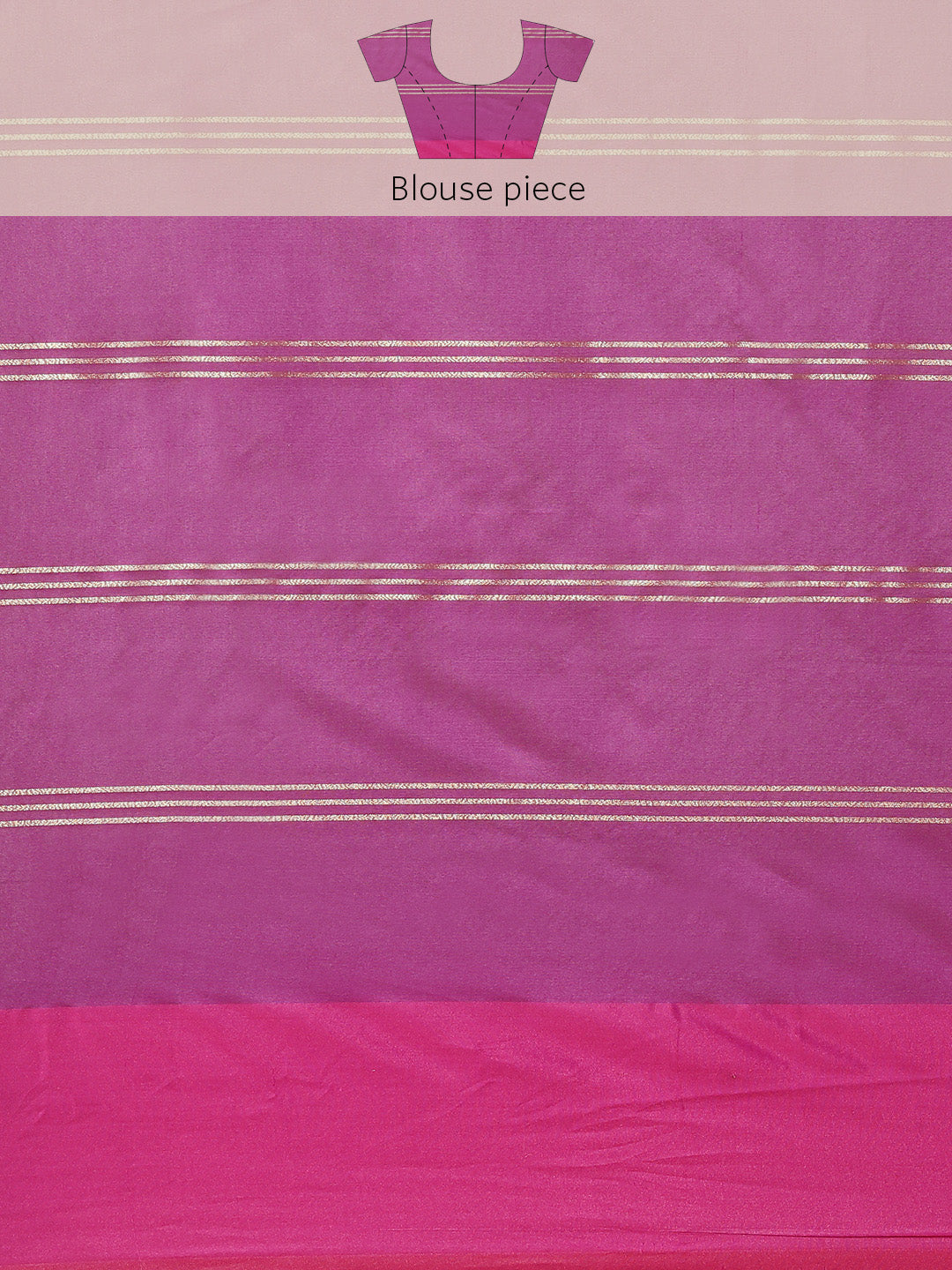 Faishana Presents Royal Blue & Magenta Rajkot Patola Art Silk Skirt Pattu Border With Magenta Blouse Banarasi Saree