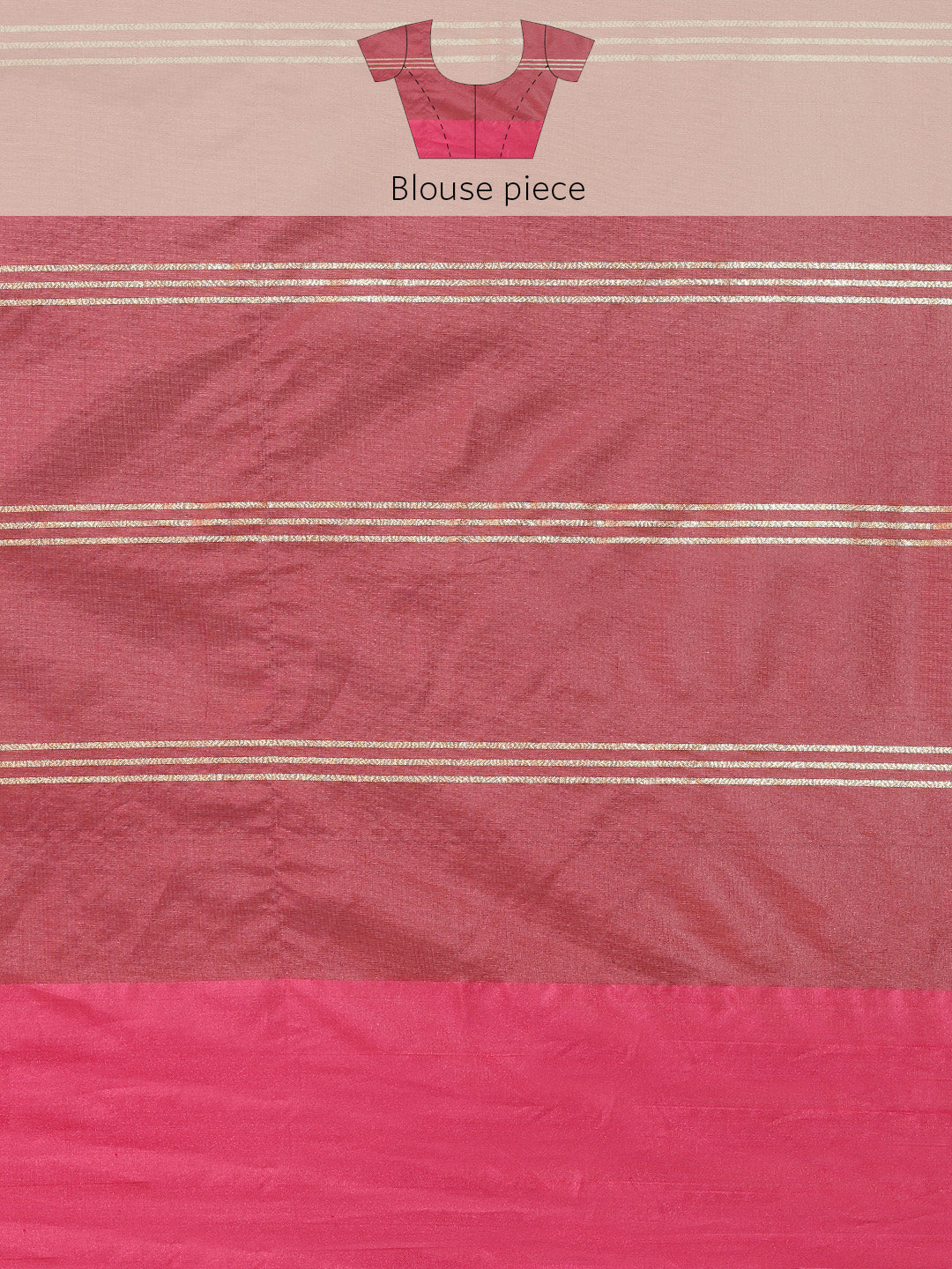 Faishana Presents Maroon & Pink Rajkot Patola Art Silk Skirt Ikkat Pattu Border With Pink Blouse Banarasi Saree